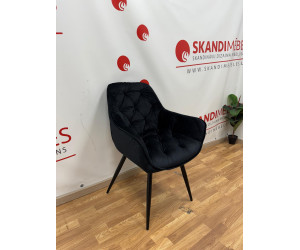 Virtuvės kėdė Karsten (Juodas veliūras)